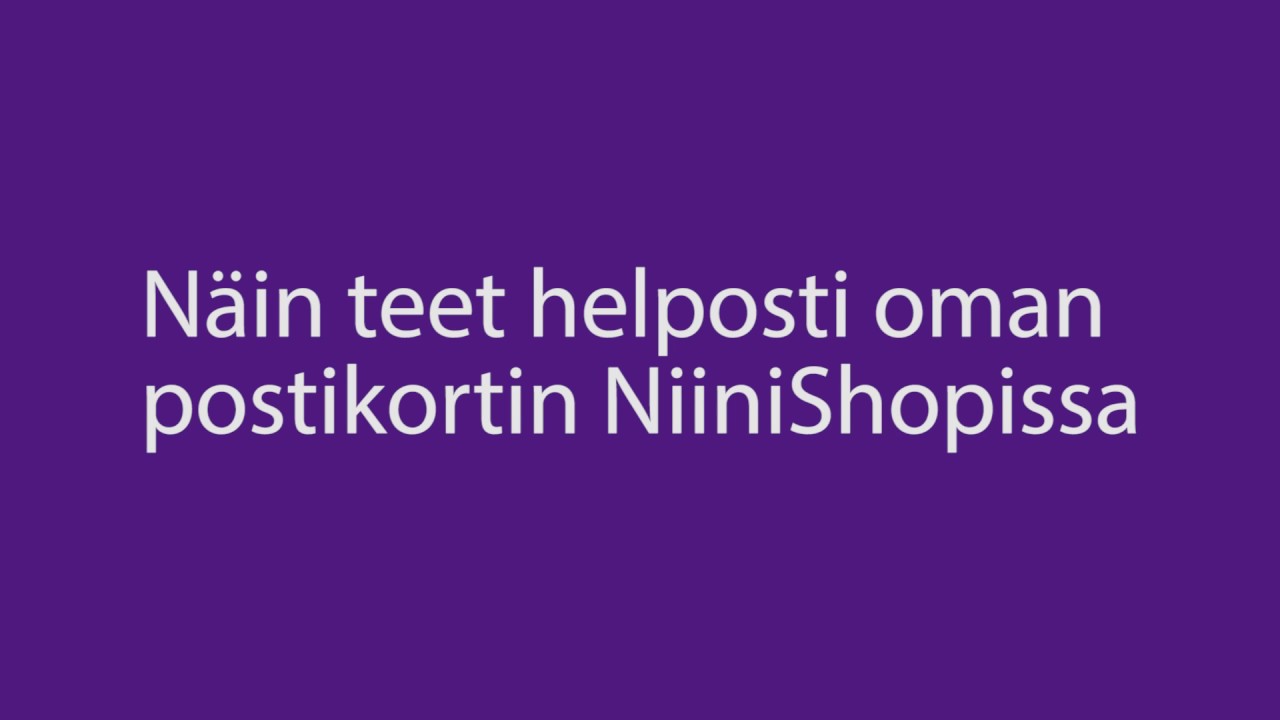 Niini Oma postikortti verkkokaupasta