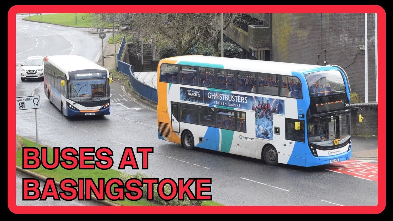BUSES at BASINGSTOKE bus station