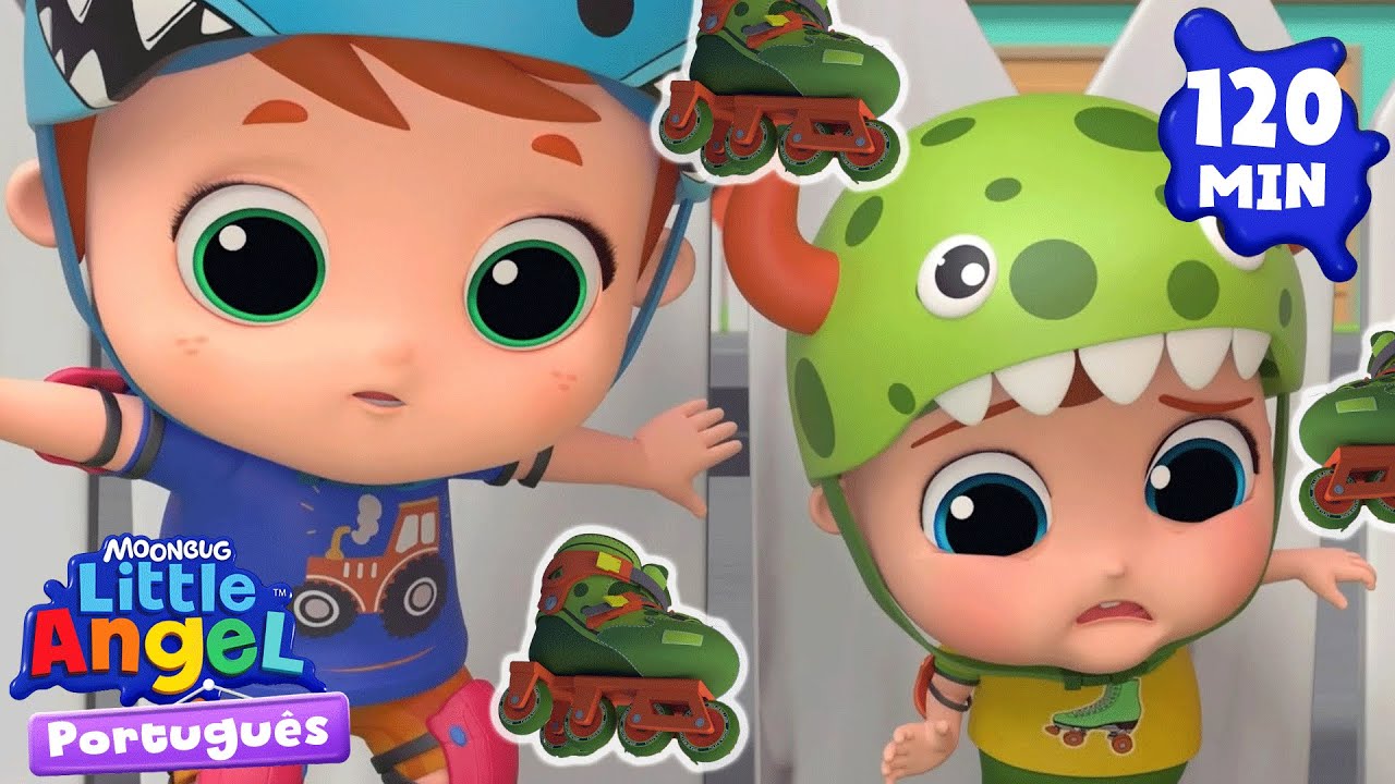 Ops! Não Vai Cair de Patins Joãozinho 🛼 Músicas Infantis em Português 🎵 | Little Angel Brasil
