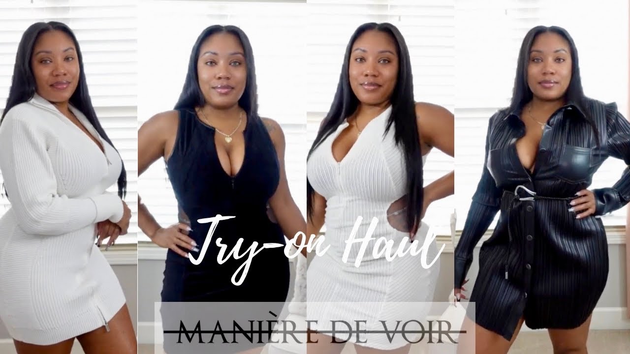 Try-on Haul: Maniere de Voir 🖤🤍 | Fall Dresses (2022)