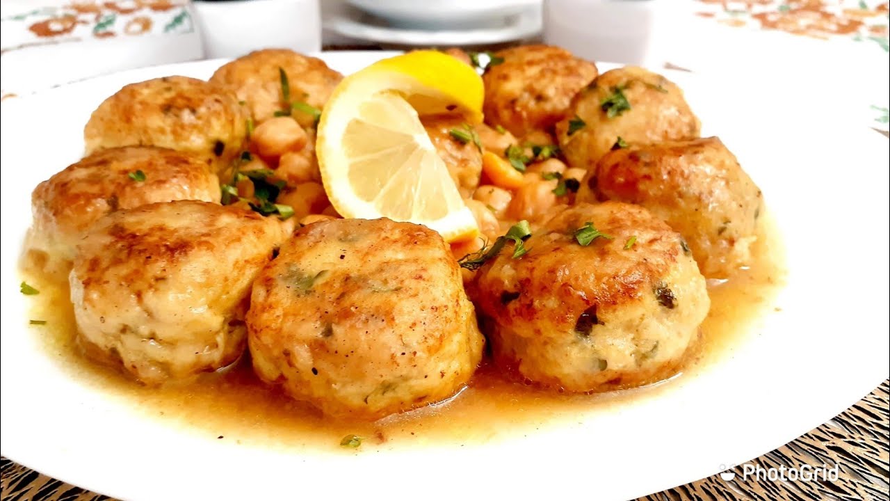 كريات البسباس بالدجاج وصفة اقتصادية و بزاف بنينة 😋😋😋👌👍