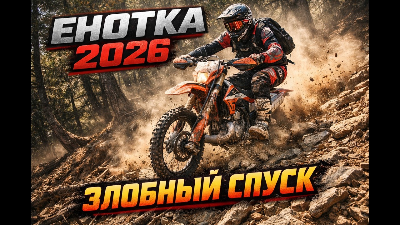 ЭНДУРО ГОНКА ЕНОТКА 2026. Класс ЗОЛОТО. Очень злой спуск