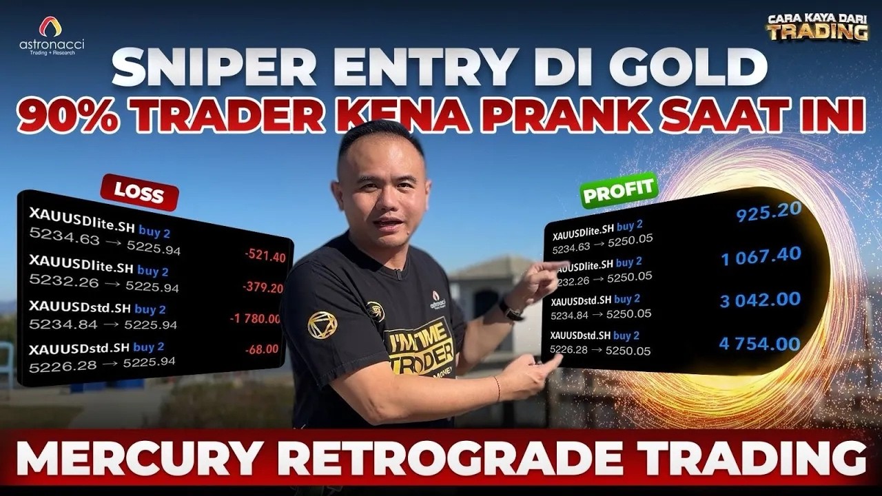 Gw bagi Cara ASTROLOGY TIME TRADING bisa Profit di Gold Saat yang Lain Rungkad!!