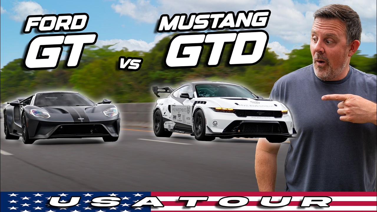 Ford GT против Mustang GTD! *СТАРТ ТУРА GTD ПО США!*