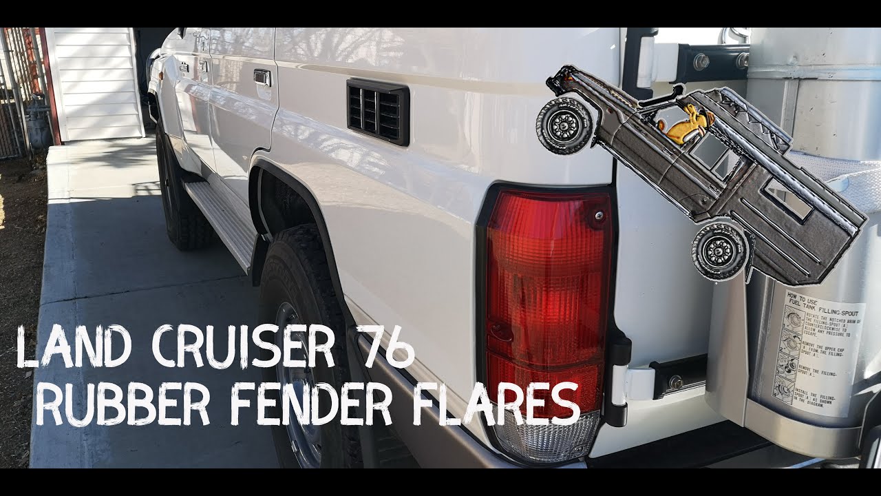 Rubber Fender Flares for Land Cruiser 76, Offgrid Nomads,