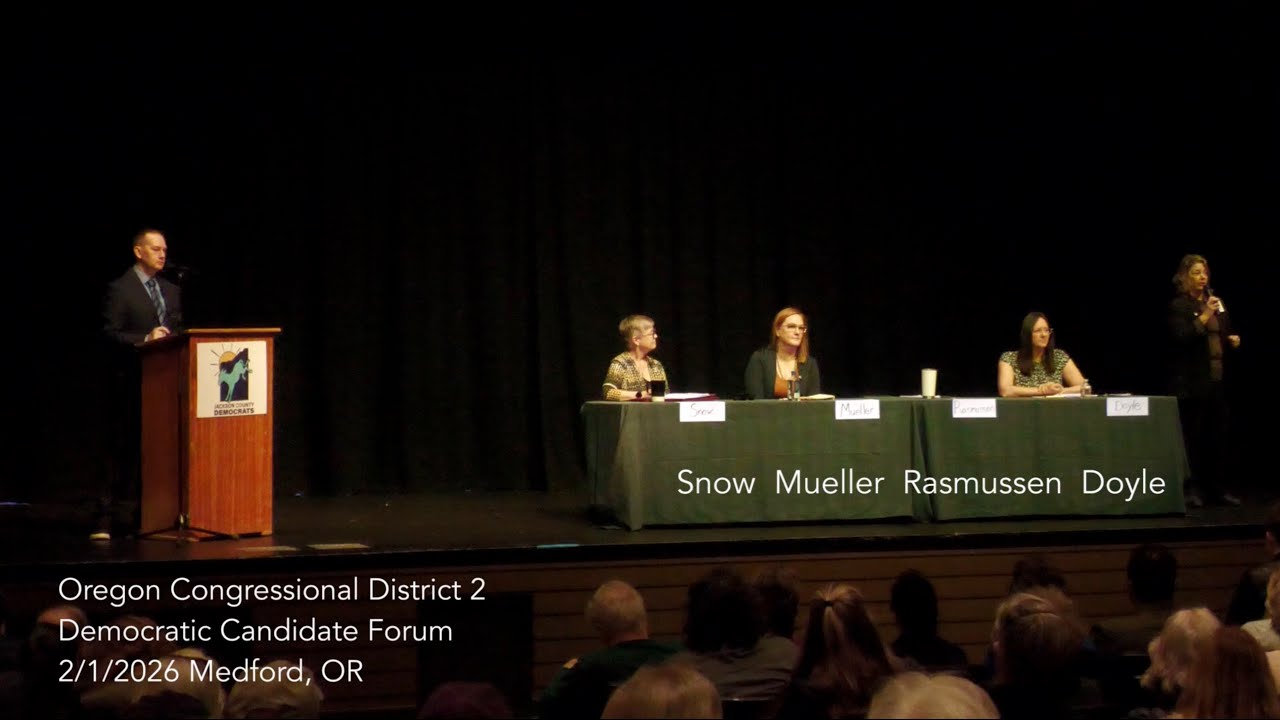 Medford Oregon Democratic Candidate Forum, Congressional District 2 2/1/2026