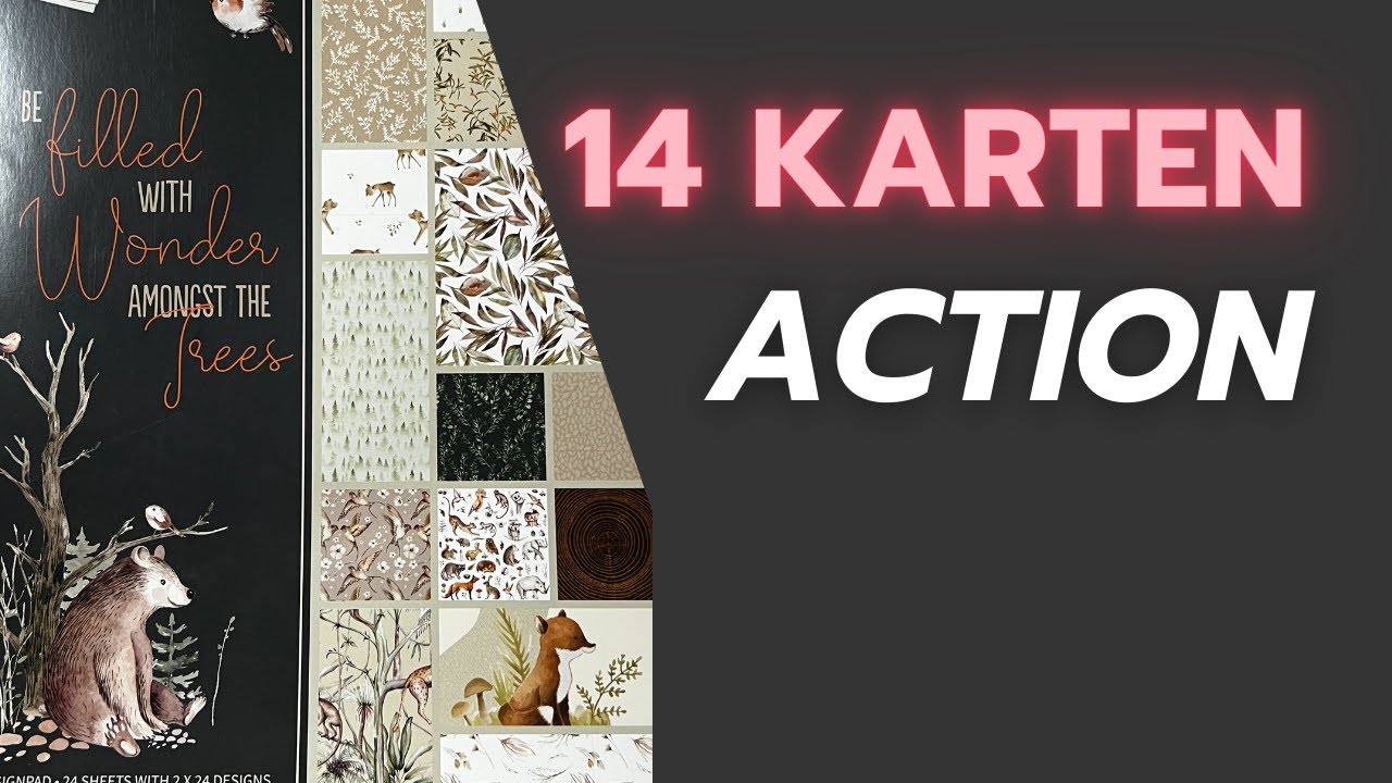ACTION! 14 Karten ein neuer 30x30 Block - Be filled with wonder amongst the trees - Craft Sensations