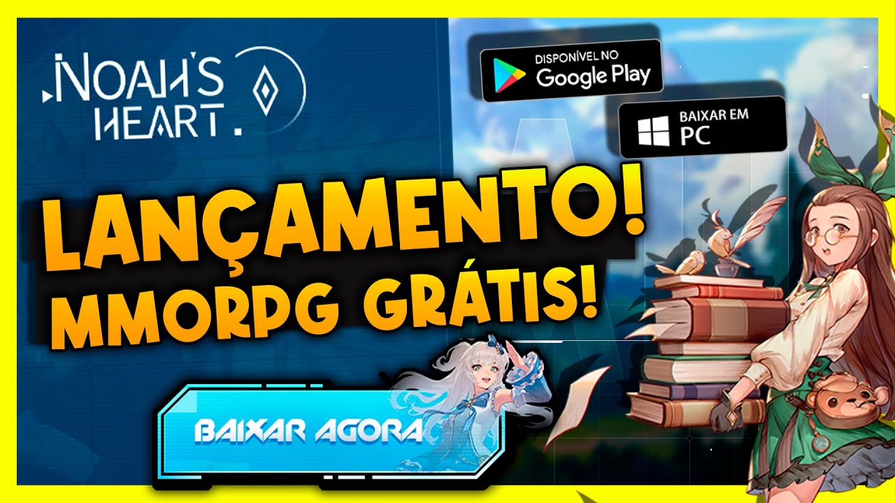 NOAH'S HEART | NOVO MMORPG GRÁTIS pra CELULAR e PC! | CONFIRA as NOVIDADES