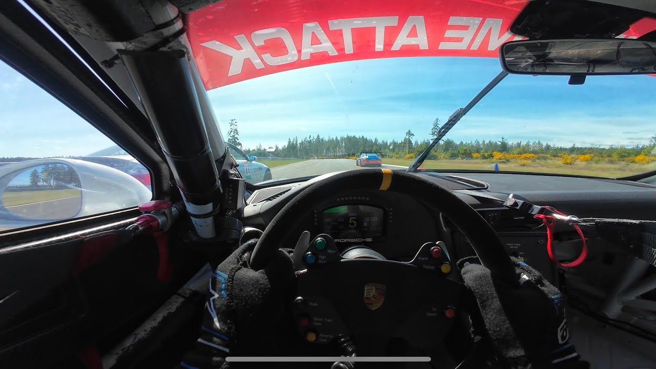 Cocky BMW owner gets his doors blown off by Porsche GT3 Cup Cars!