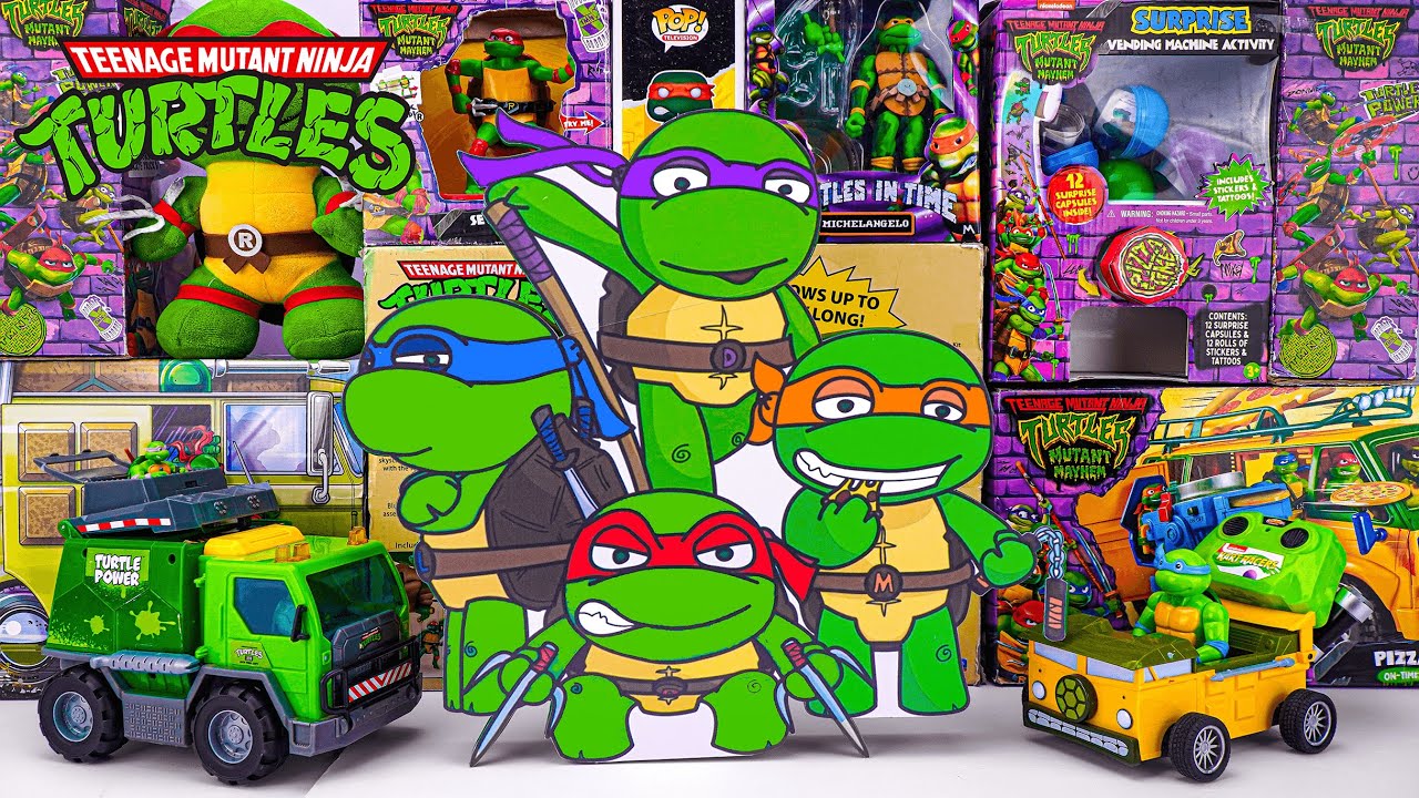 Unboxing Teenage Mutant Ninja Turtles | Secret Box of 4 Ninja Turtle Warriors | Battle Arena Playset