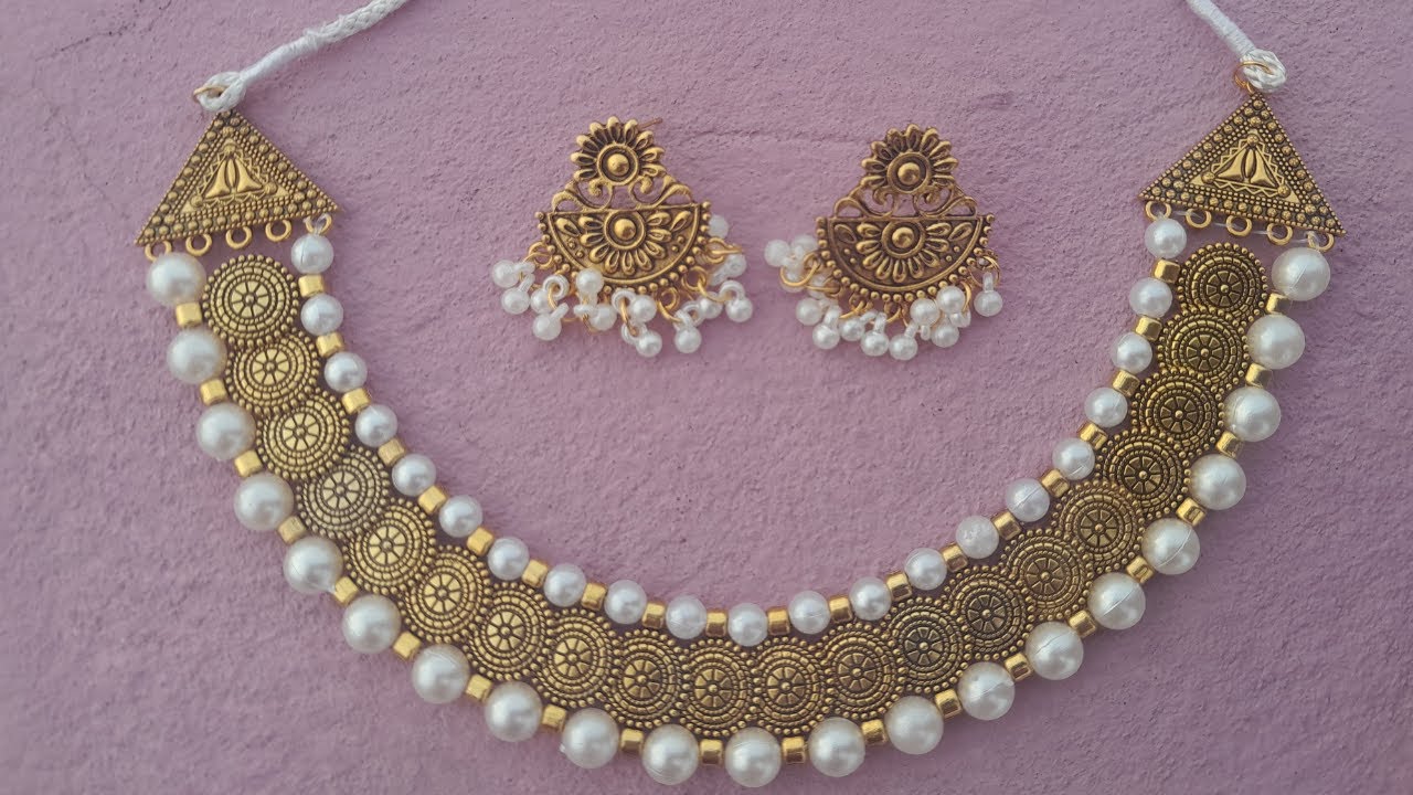 How to make DIY Pearl choker at home