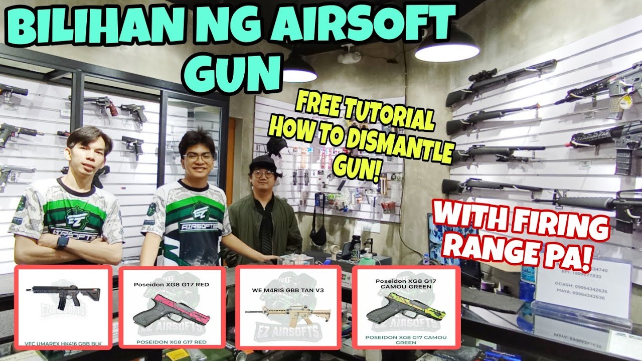 BILIHAN NG BUDGET AIRSOFT GUNS| TACTICAL EQUIPMENT| MAY SHOOTING RANGE PWEDE MAG PRACTICE SHOOTING
