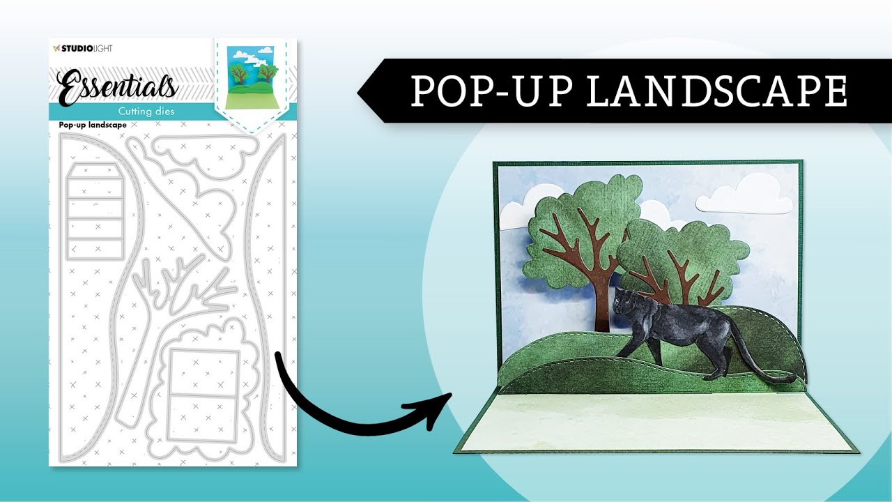 POP-UP landscape die set - Instruction video SL-ES-CD164