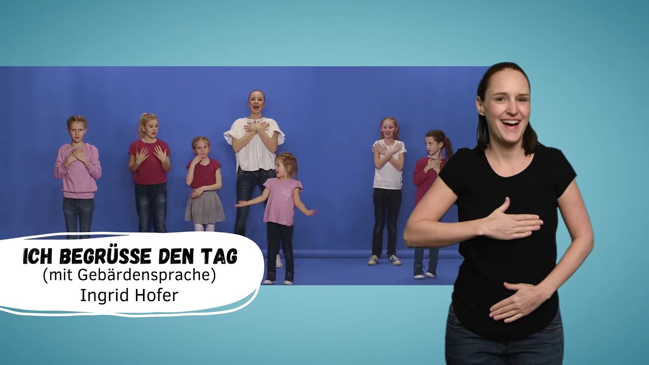🧏🏼‍♂️ Ich begrüße den Tag (mit Gebärdensprache) | Kinderlieder zum Mitsingen und Bewegen
