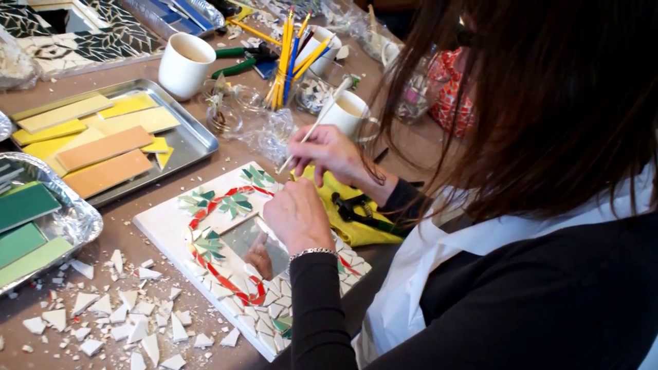 Workshop Mozaieken Vriendinnenuitje bij DeDikkeDames nl