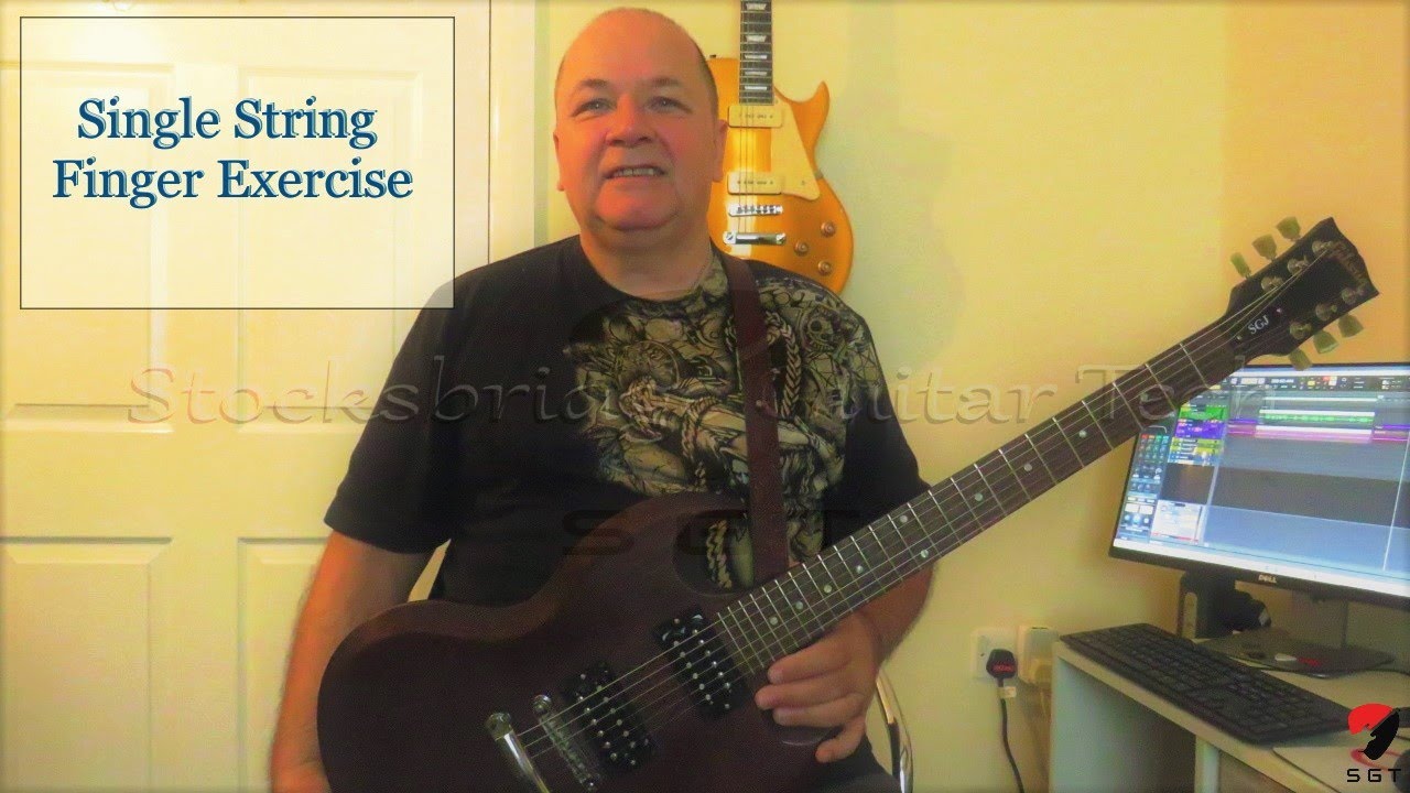 Easy Guitar Single String Finger Exercise