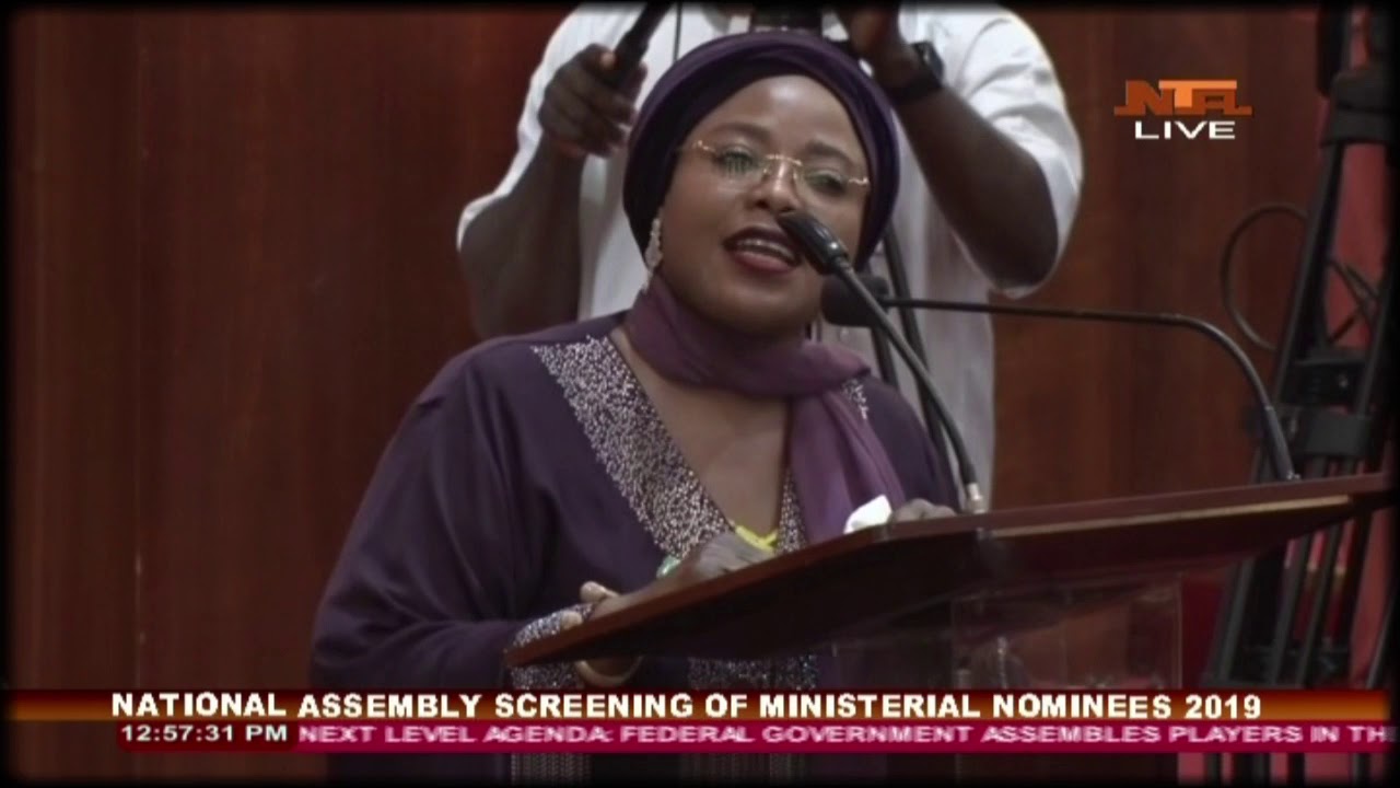 Screening of Ministerial Nominees 2019 - Rahmatu Tijjani (Kogi State)
