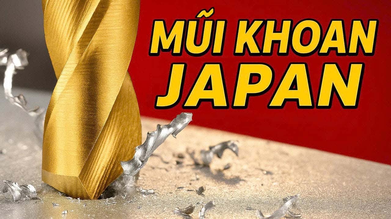 Mũi Khoan Inox Japan Chuẩn Cơ Khí – Khoan Nhanh Bén, Bền Siêu Cứng Phủ Titan Cắt Ngọt Như Kiếm Nhật