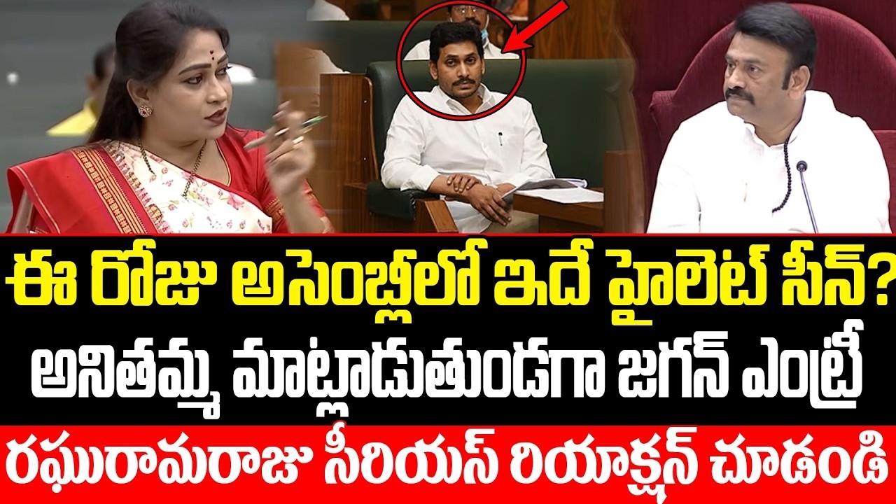 అనితమ్మ మాట్లాడుతుండగా జగన్ ఎంట్రీ  Unexpected Twist in Assembly  y Jagan Sudden Entry On Assembly