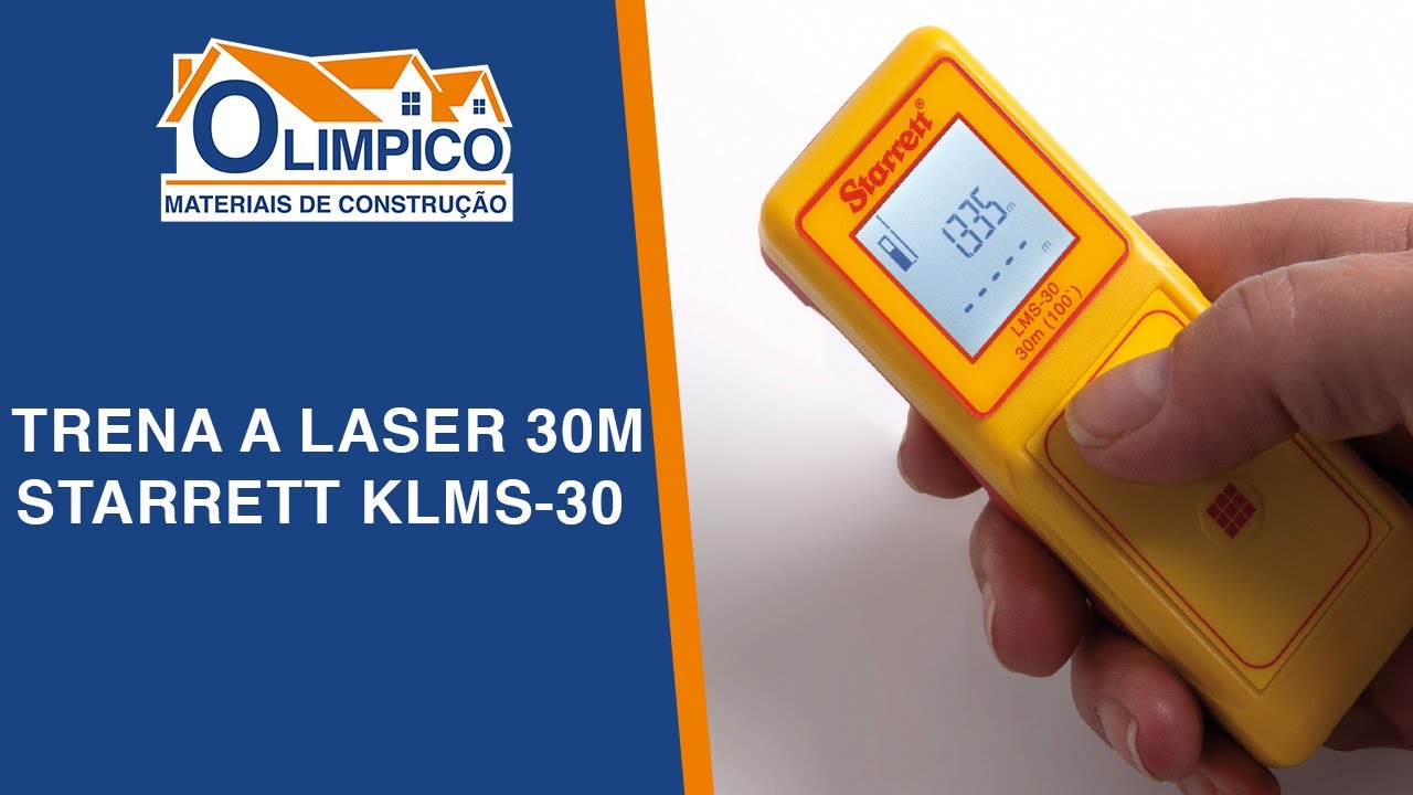 Trena A Laser 30m Starrett Klms 30 - 🔶 Materiais de Constru&ccedil;&atilde;o Olimpico 🔷
