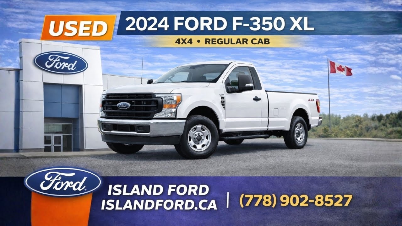2024 Ford F-350 XL + XL Chrome, XL Off-Road, FX4 Off Road Packages Review | Island Ford 26029A
