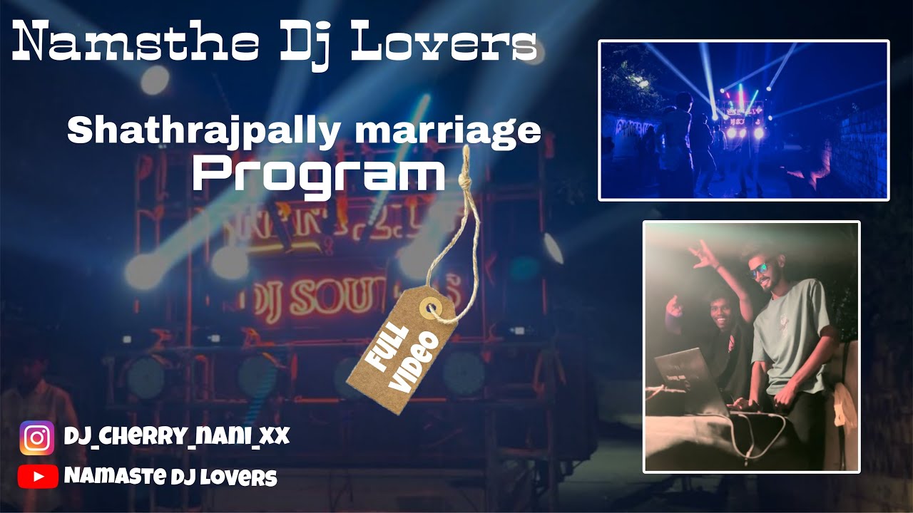 Shatrujupally dj program plz support dj lovers 