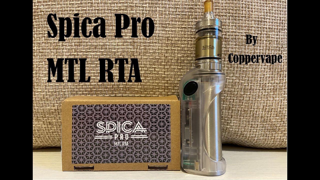 Spica Pro Style MTL RTA | By Coppervape | High end quality | Pure MTL & Unique | Superior flavour