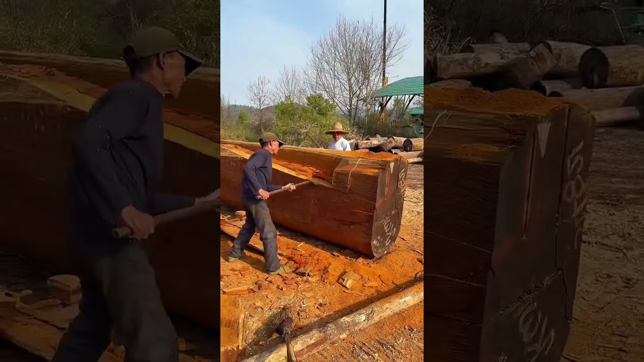 #Wood Processing #Pulling Wood #Woodcarving Crafts#e8e49