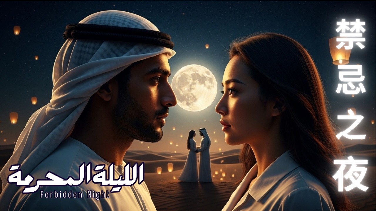 《月下 》 Moon Over the Desert | Chinese × Arabic Fusion Song | Female Vocal × Male Rap