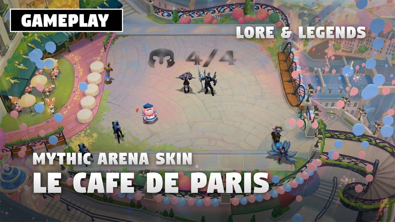 LE CAF&Eacute; DE PARIS - MYTHIC ARENA SKIN (GAMEPLAY) | TFT SET 16
