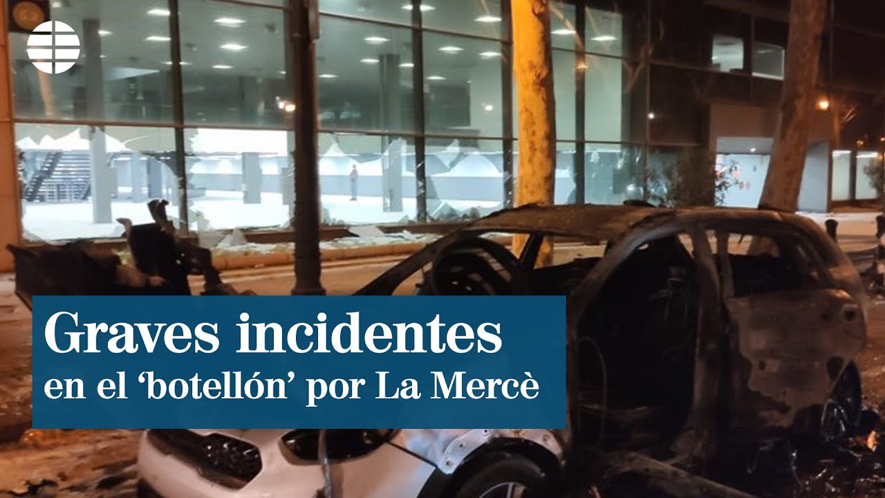 Graves incidentes en el segundo botellón de La Mercè