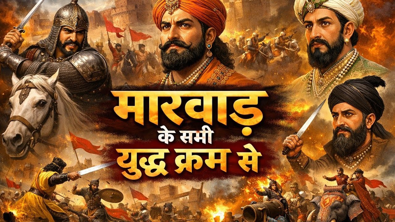 मारवाड़ के युद्ध: राठौड़ शौर्य || राजस्थान Gk