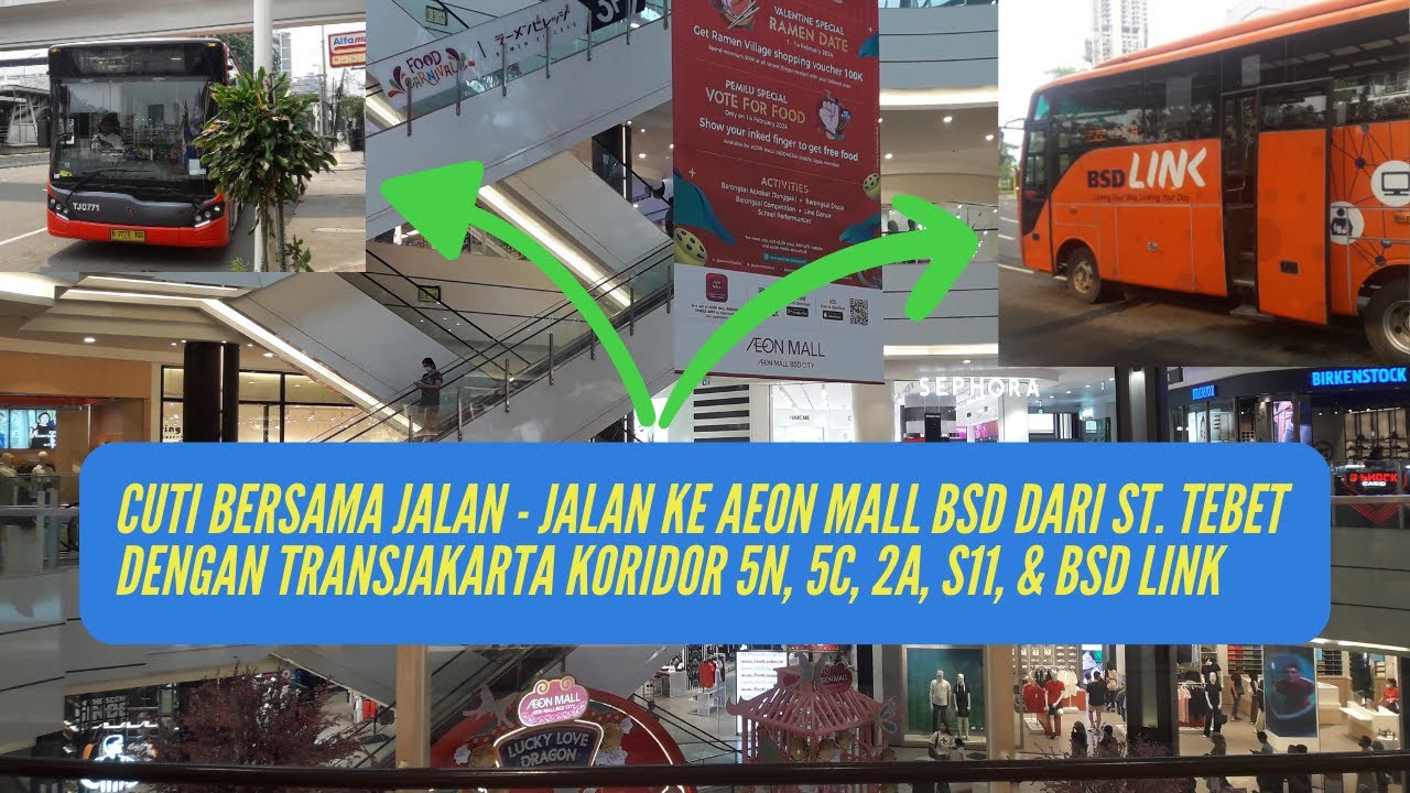Alternatif Selain KRL St. Tebet - AEON BSD || TransJakarta Koridor 5N - 5C - 2A - S11 & BSD Link