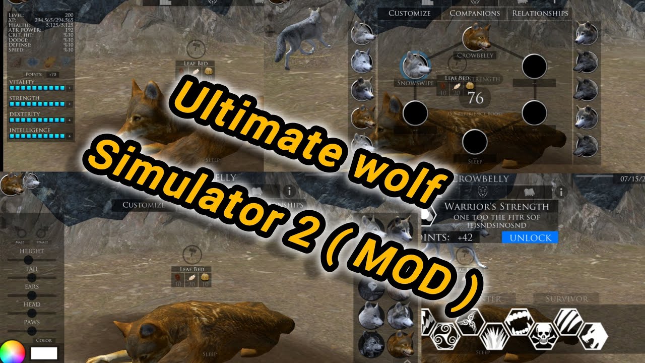Ultimate wolf simulator 2 ( mod ) #ultimatewolfsimulator2 #mod