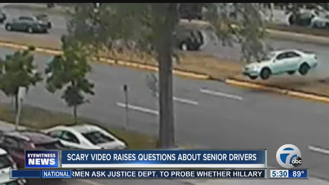 Scary video raising concerns about elderly drivers