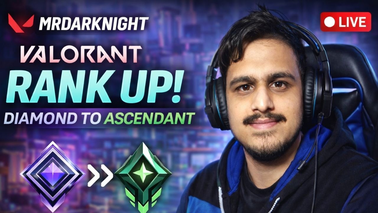 let's try to push for ascendant  | Aaj Kya Khelenge Bhai? | MRDARKNIGHT LIVE| !UPI !twitch !insta