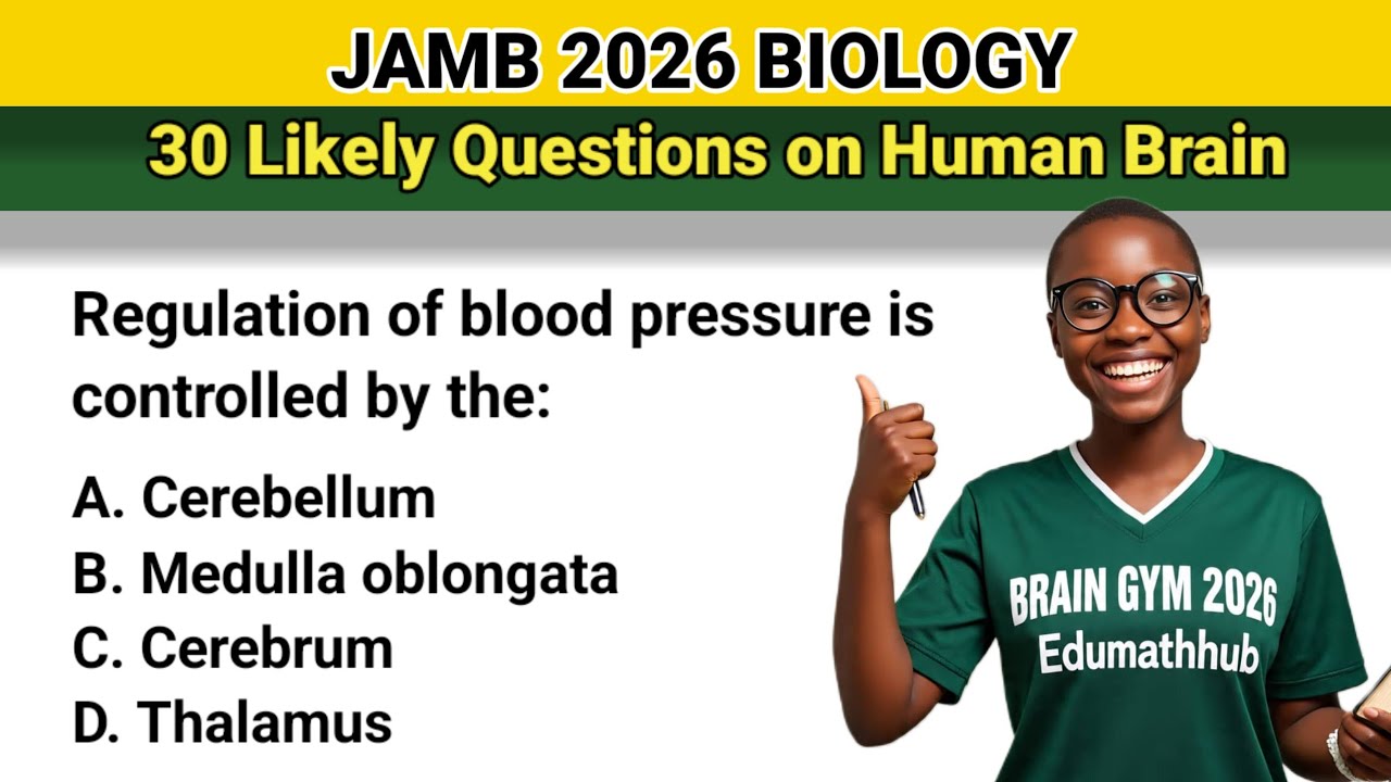 JAMB Biology: 30 Brain Questions You Must Get Right!