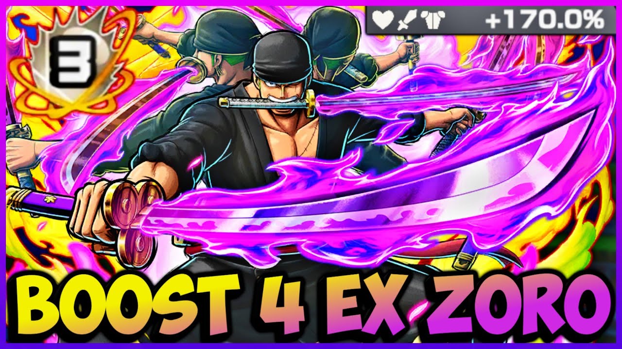 Boost 4 Extreme Zoro Gameplay With 170% Support | One Piece Bounty Rush