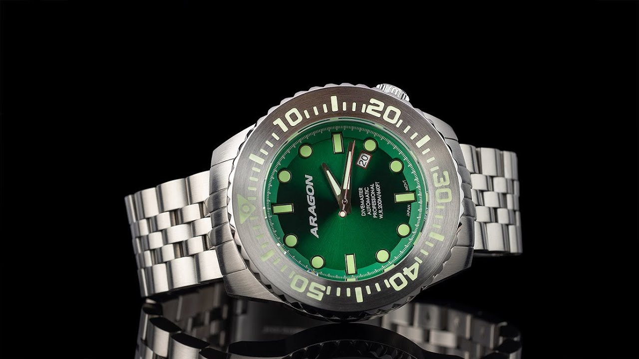 Оригинальные часы Aragon A254GRN Divemaster Обзор