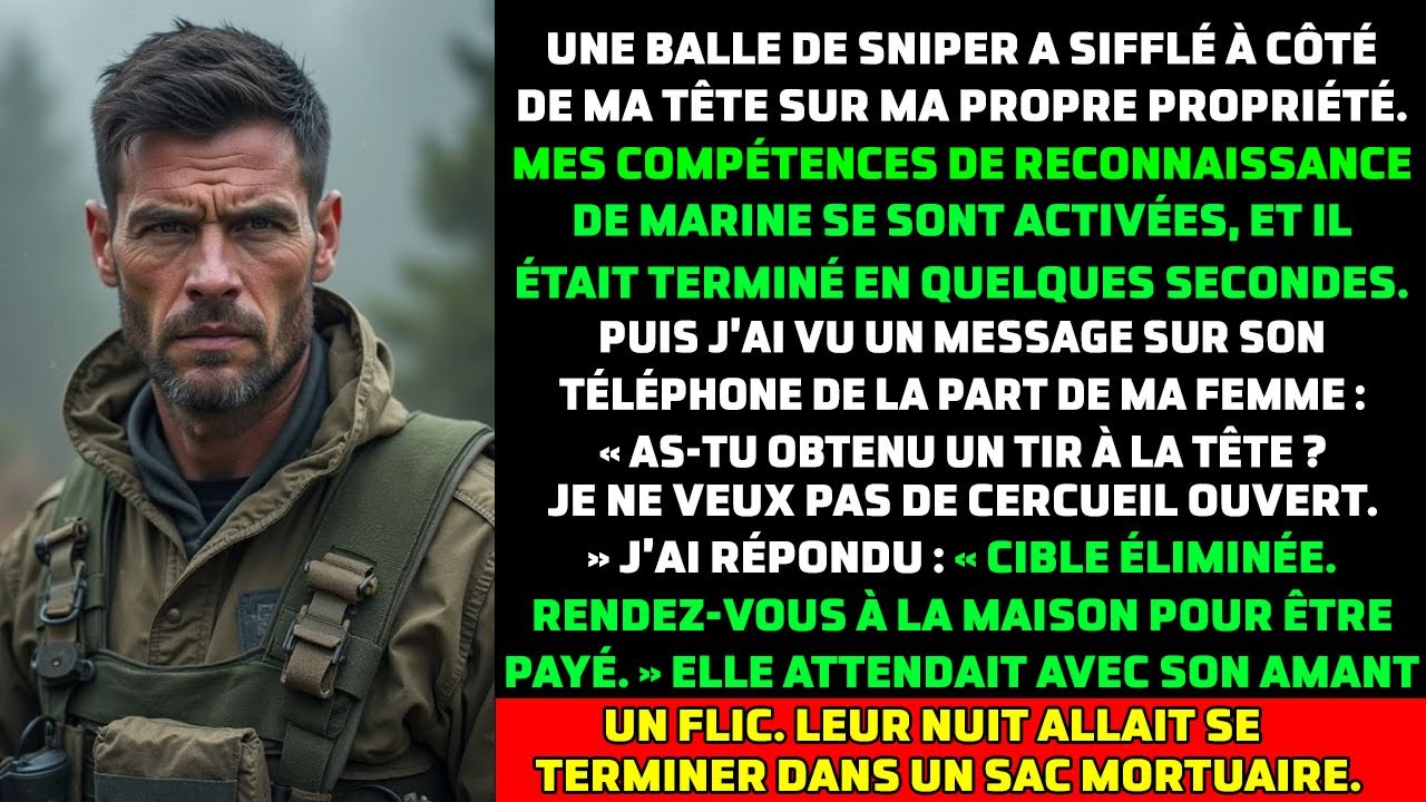 « Un sniper a essayé de me tuer chez moi. Puis j’ai vu qui l’avait envoyé — ma femme. »