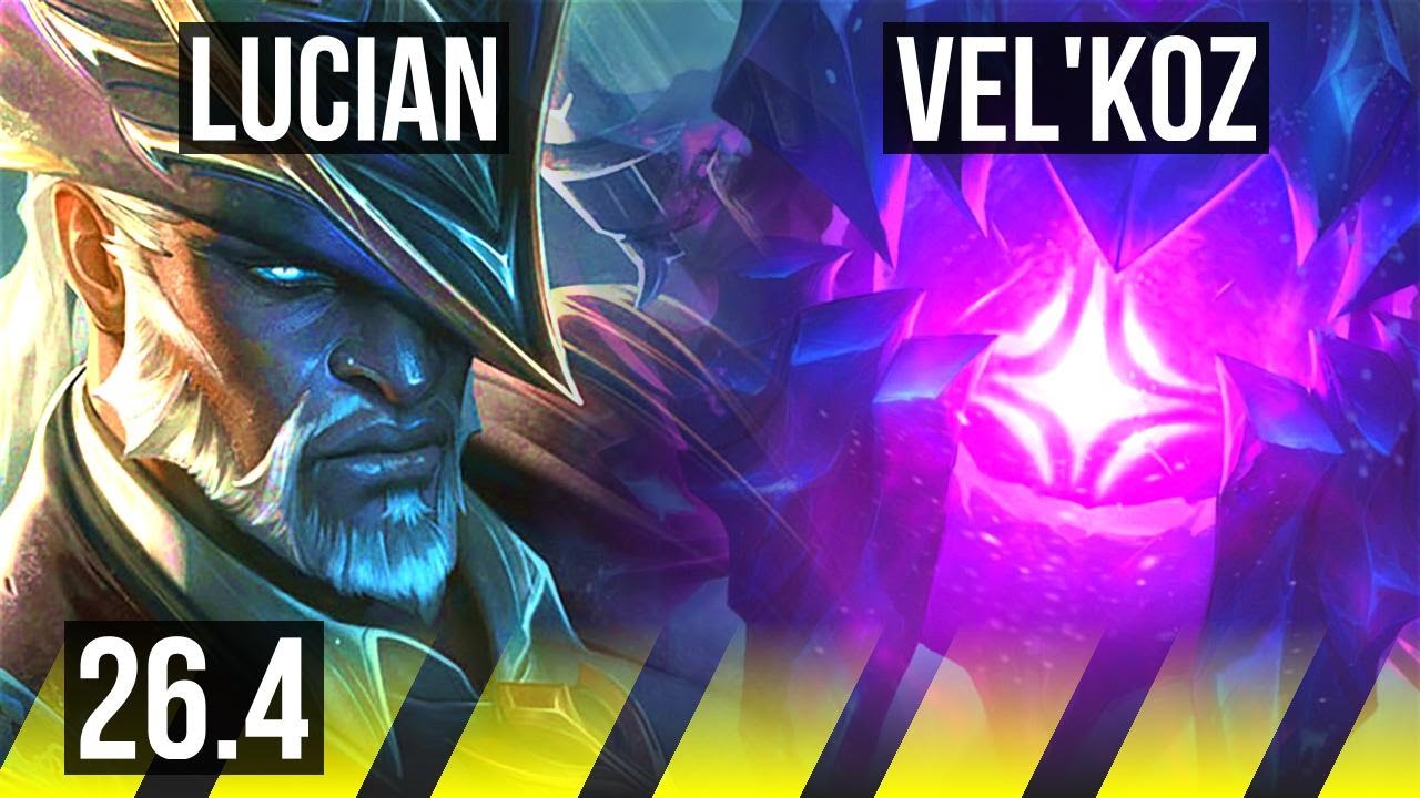 LUCIAN & Yuumi vs VEL'KOZ & Alistar (ADC) | 83K damage, 9k gold comeback | EUW Challenger | 26.4