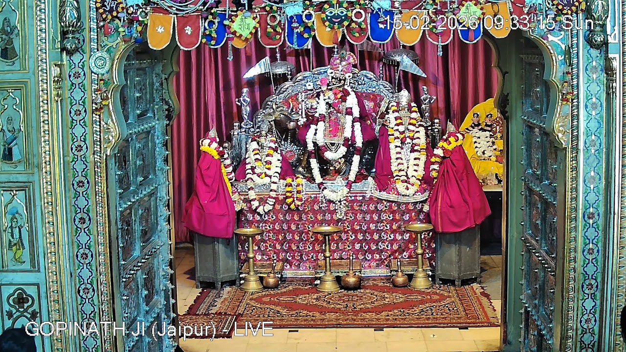 GOPINATH JI MANDIR (Jaipur) - LIVE DARSHAN (15th February 2026)