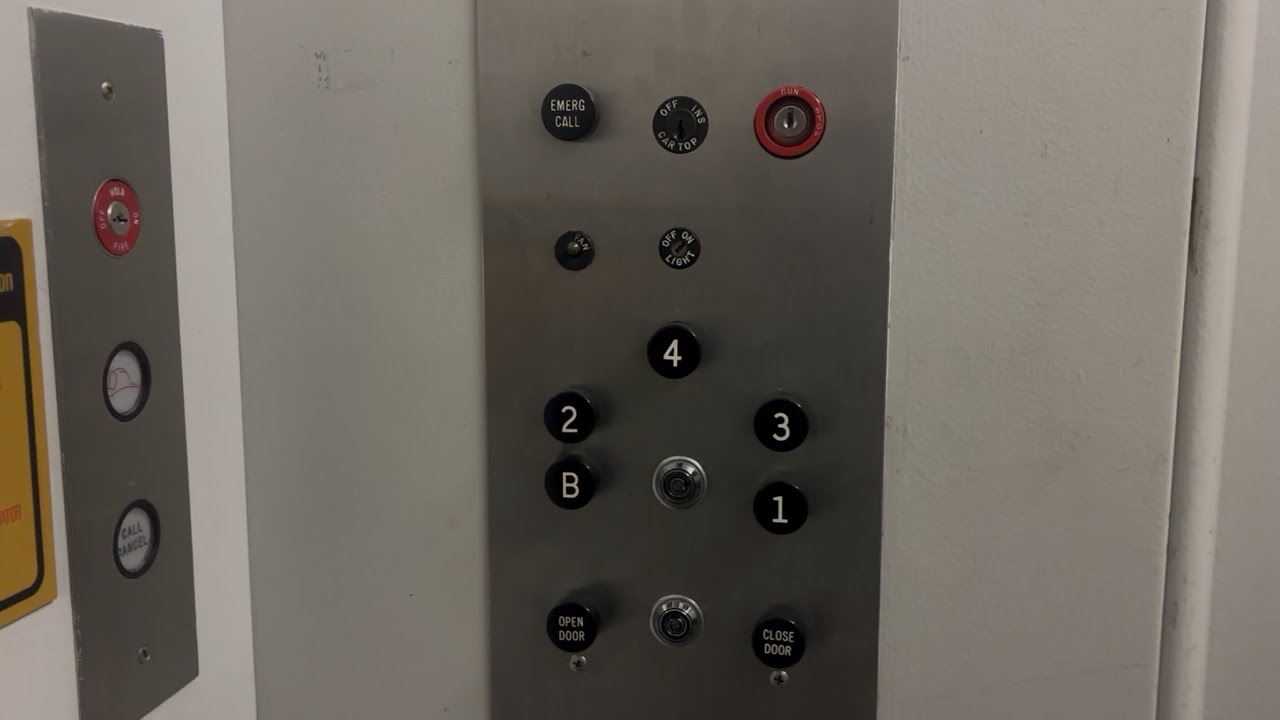 Older OTIS Elevator at Morrill Hall at Cornell University in Ithaca NY