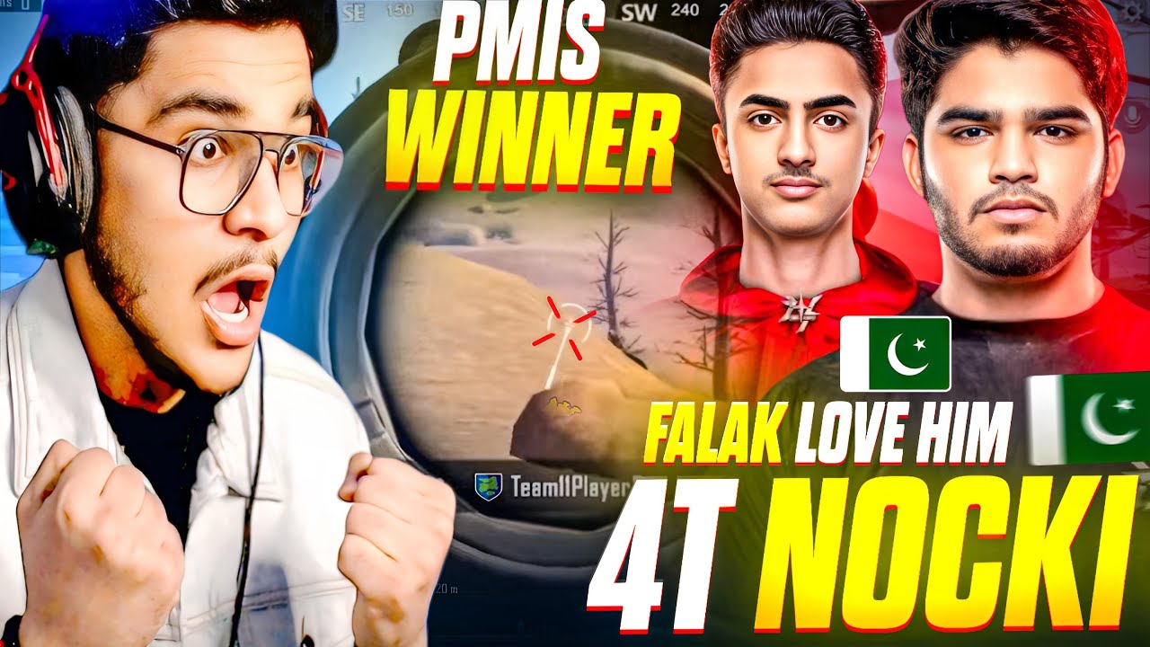 WORLD CHAMP *FALAK* FAV PLAYER PMIS WINNER 4T NOCKI ACCURACY BEST Moments in PUBG Mobile