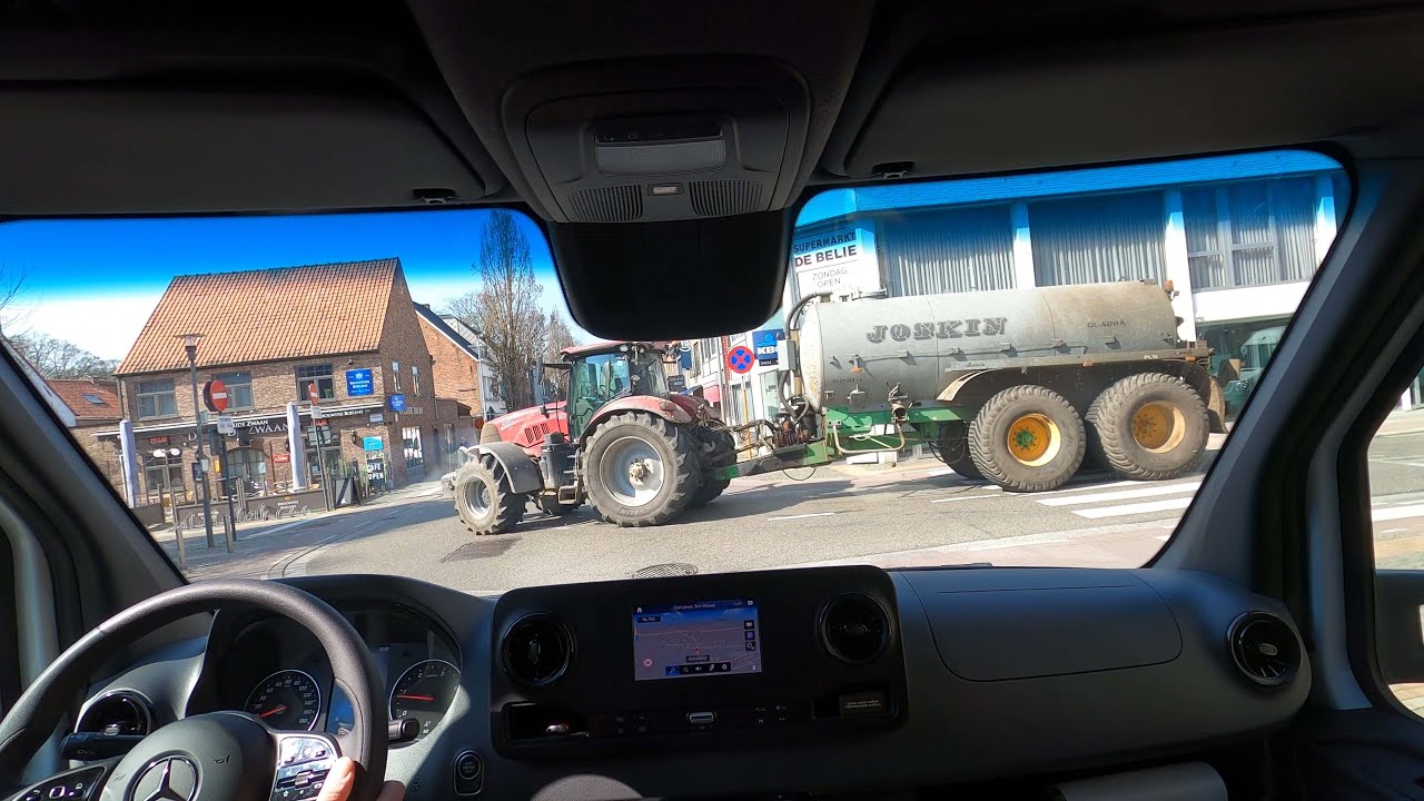 CV Driving🇧🇪4K Mercedes Sprinter Belgium from Lede to Dendermonde/ Nakliyat Belçika Lede-Dendermonde
