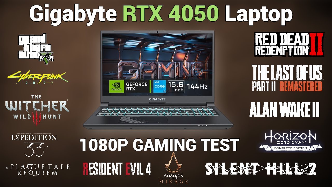 Gigabyte RTX 4050 Laptop Gaming Test | RTX 4050 75W | i5 12450H