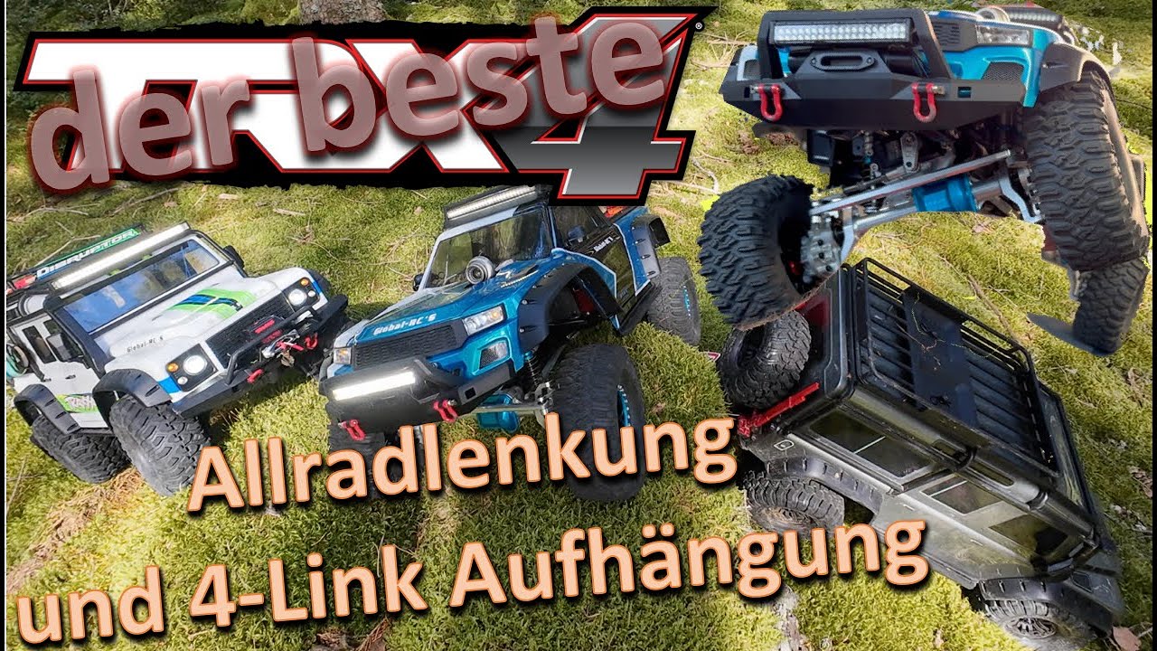 wir bauen den besten TRX4 Crawler aller Zeiten Allradlenkung und 4-Link-Aufhängung Xerun Axe Vitavon