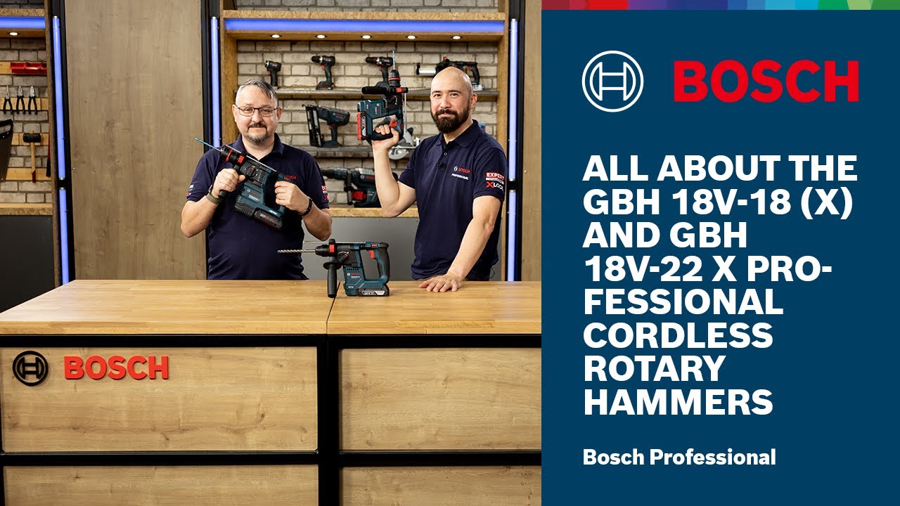 All About the GBH 18V-18 (X) and GBH 18V-22 X Professional Cordless Rotary Hammers