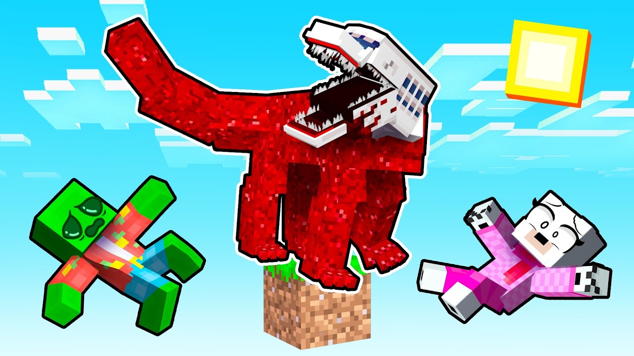 One Block Skyblock With INFECTED SKY in Minecraft!