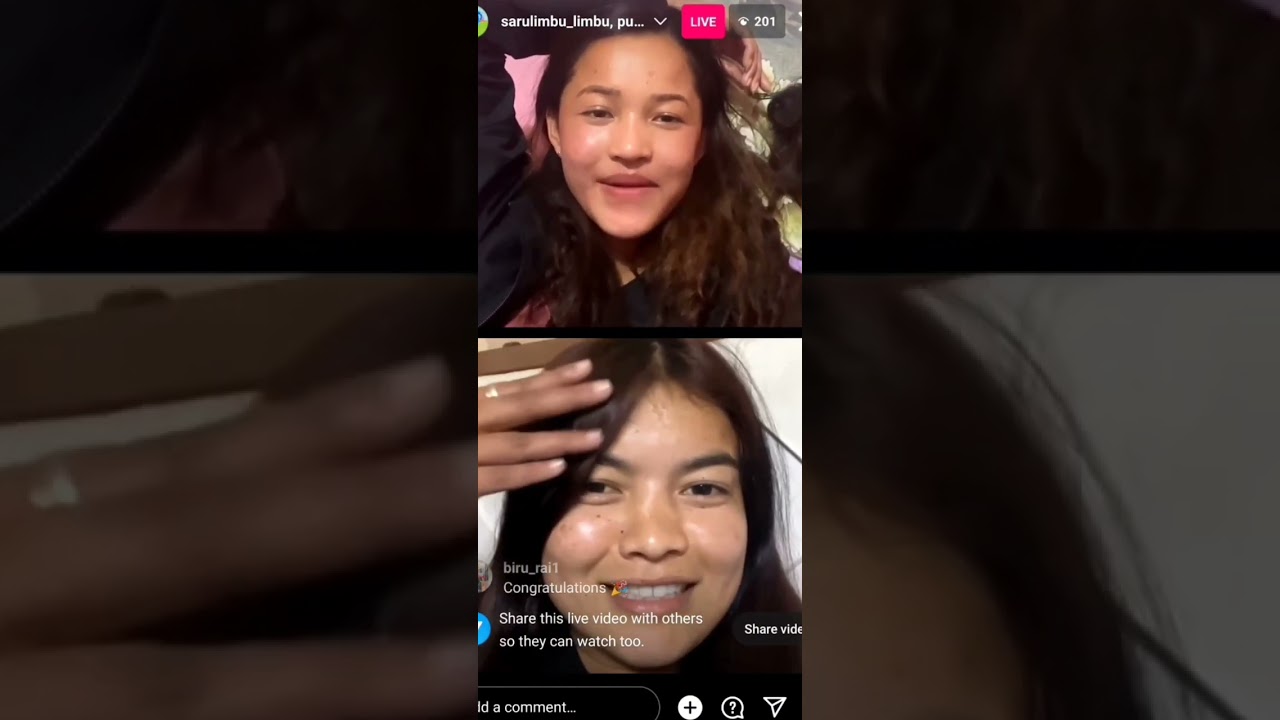 Nepali Girls Football Player Saru Limbu and Puja Rana Magar TikTok Live
